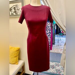 Elie Tahari Burgundy Dress